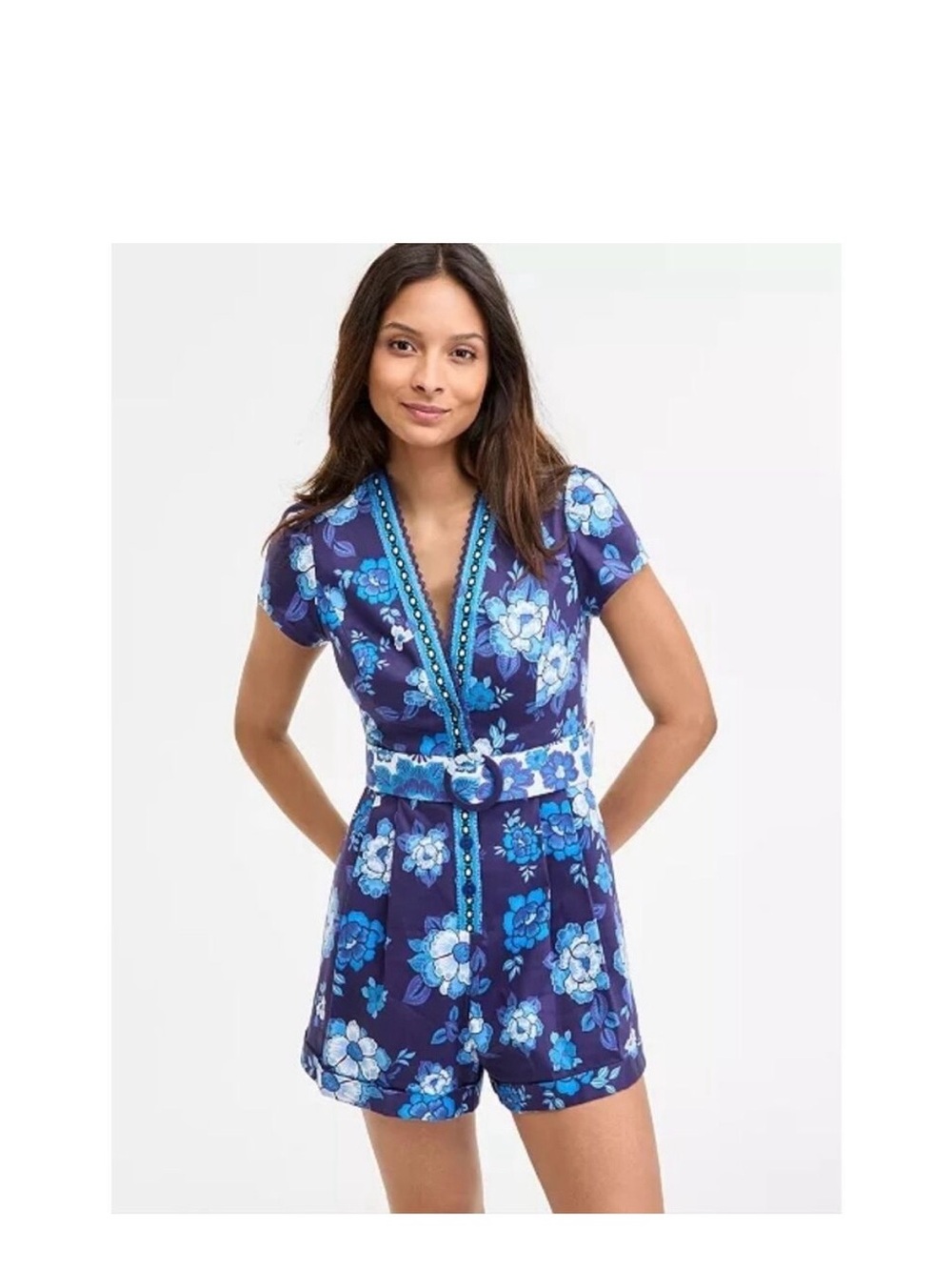 Adrianna Papell Floral Boho Romper - Picture 5 of 9